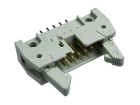 IDC 10 pin, male, THT, straight, short latch