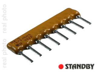 Resistor network 6x330R/680R (10pcs)