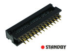 IDC 26 pol, Adapter für Flachkabel, THT