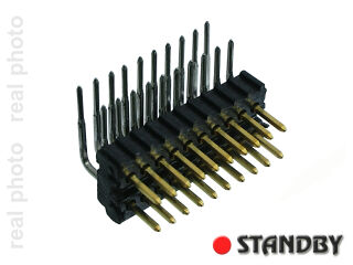 Pin Header 2x10 double row angled