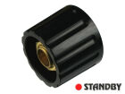 Drehknopf 21 mm glänzend schwarz